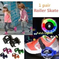 Comprar Patines Ajustable Flashing Rollers Con Luz Led Ruedas Zapato