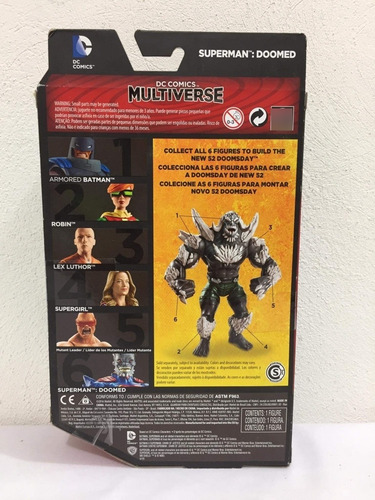 Dc Multiverse Superman Doomed Arma Doomsday Mattel (Usado)