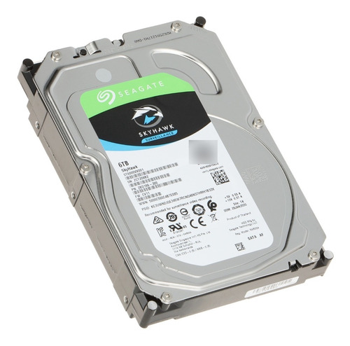 Disco Duro Interno Seagate Skyhawk St6000vx001 6tb Gris