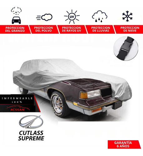 Funda Cubreauto Rk Con Broche Oldsmobile Cutlass Supreme 87