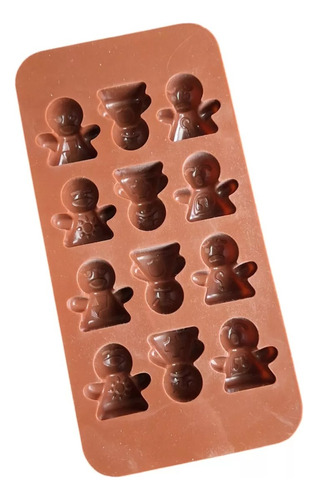 2 Pz Molde Silicon Para Chocolate, Jabon, Hielo, Para Niños Café