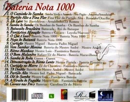 Cd Coleção Música Popular Brasileira - Bateria Nota 1000