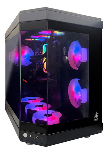 Case Strig Godzilla Atx 6 Fan Controlador Rgb Pescera Gaming