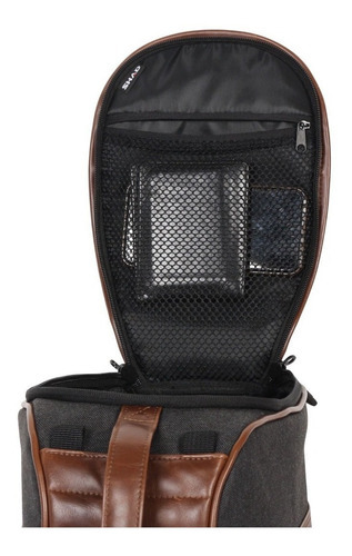Imagen 5 de 7 de Bolso Deposito Shad Cafe Racer Sr18 Color Cafe