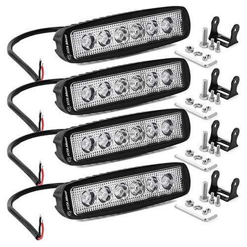 Barra De Luces Led, 4 Unidades, 18 W, 6 Pulgadas, Luces...