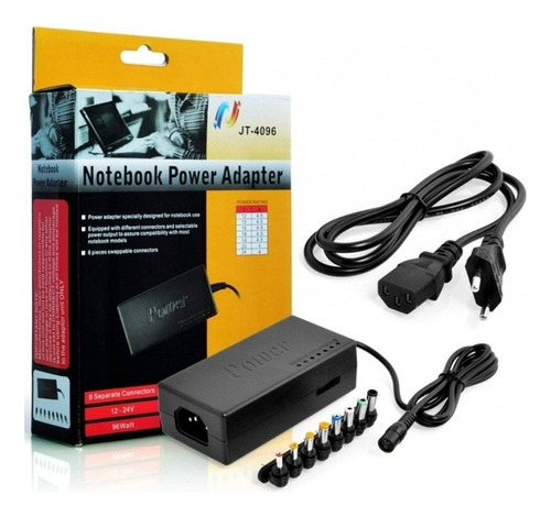 Cargador Universal De Notebook 96w Con 10 Adaptadores 