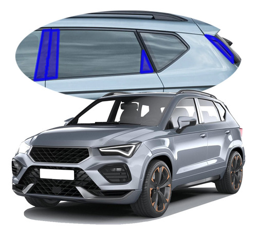 Película protectora ppf para postes cupra ateca 2021-2024 color transparente Gadget Collection Mx GC-PTPUPCA24