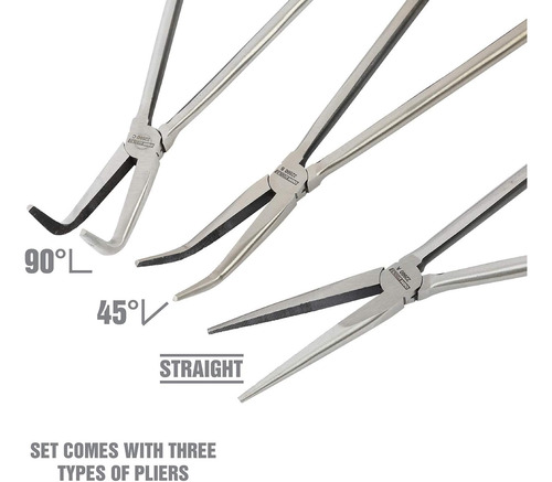Oemtools Pulma Lanza Lanza Nara 3 Piezas Set, Alicates De 90