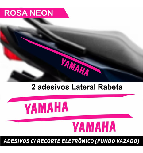 Adesivo Yamaha Factor 150 2024 Rosa Neon Cód.1