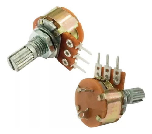100 Peça - Potenciômetro Linear 100k L15 C/ Chave Mini Wh160