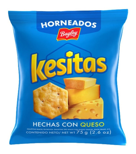 Kesitas Galletitas Sabor Queso 75g X10un- Full7x24