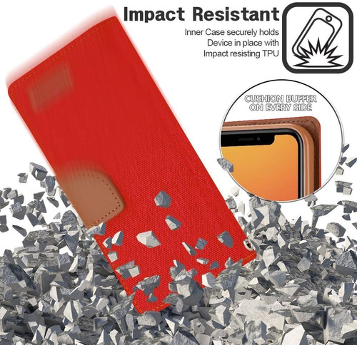 Funda Cartera Tarjetero Anticaidas Para Celulares Samsung