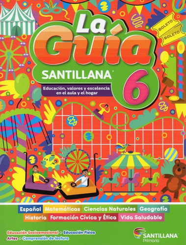 Guía Santillana 6° Pack C/4 Libros + Examen Pública 2021-22