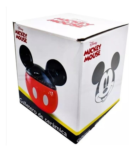 Galletero De Cerámica Con Tapa De Mickey Mouse Disney