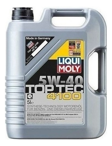 Liqui Moly Aceite Top Tec 4100 5w40 5l Carros