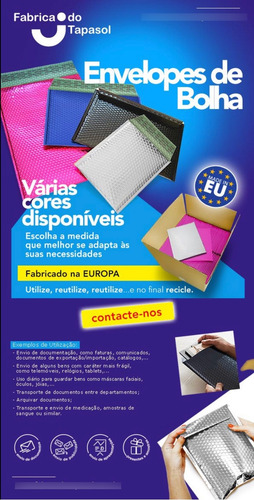 Envelope Segurança 19x23.5 Europa - Fabrica Do Tapasol