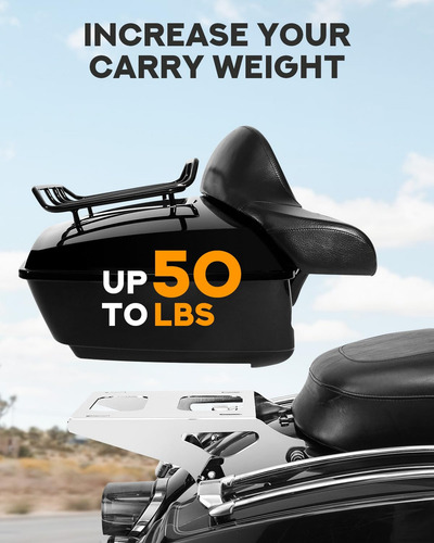 Soporte Desmontable Cromado Para Equipaje Harley Davidson 20