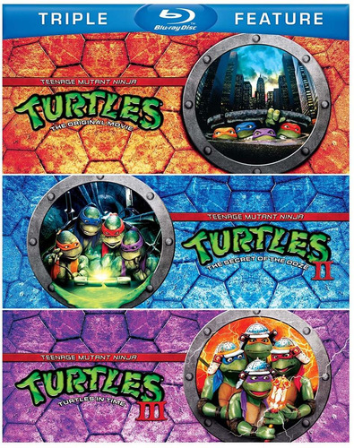 Las Tortugas Ninja Tmnt Coleccion 3 Peliculas Boxset Blu-ray