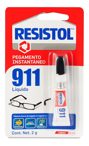 Pegamento Instantaneo Resistol 911 Liquido 2gr Pack 10pz