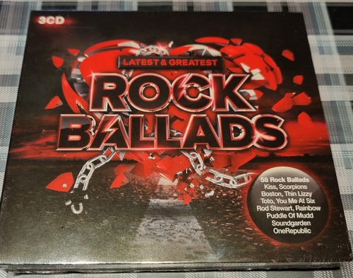 Rock Ballads  - 3cds Compilado Import News #cdspaternal