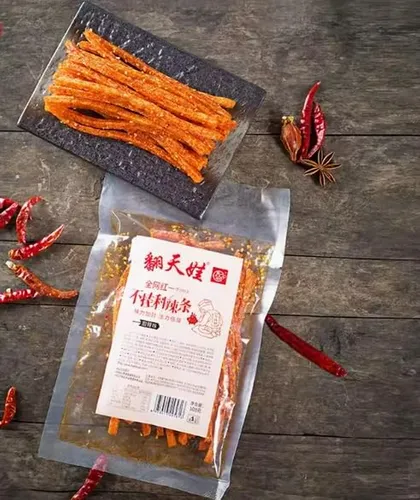Delicia Picante China: Snack Tradicional Con Textura Mágica