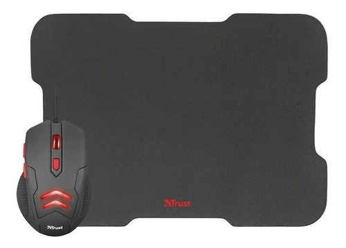 Imagem 2 de 4 de Kit Mouse E Mouse Pad Gamer Ziva 3000 Dpi & Mousepad - Trust