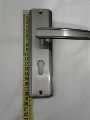 Cerradura Manilla Plateada Con Llave 20cm