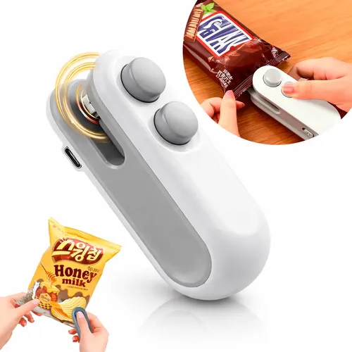 Máquina Mini Seladora De Plástico Para Selagem De Embalagens Branco