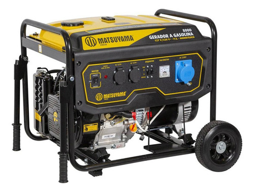 Gerador 8000 A Gasolina Partida Elétrica 110/220v Matsuyama