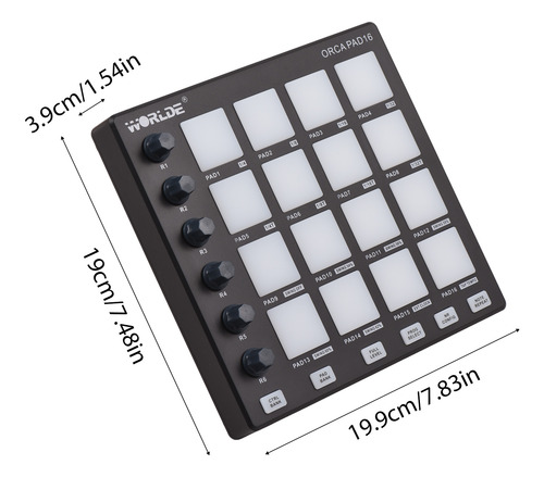 Controlador Midi Para Machine Music Mini Beginner Pad