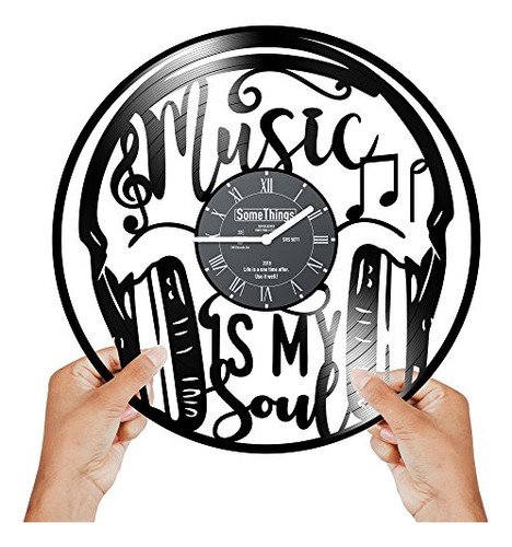 Reloj De Música - Reloj De Vinilo De Música - Regalos De Mús