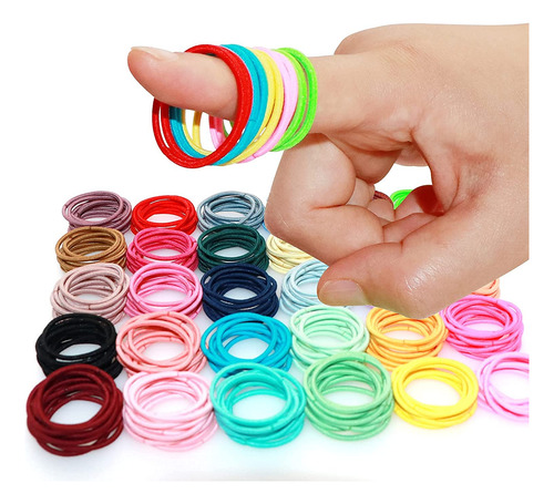 Alinmo 500 Lazos Para El Cabello Multicolor Para Niñas Y Beb