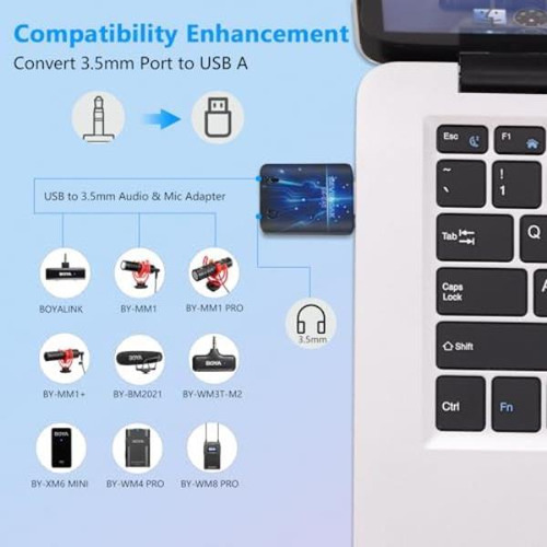 Micrófono Lavalier Inalámbrico Boya Para Vlogging, Sistema Y