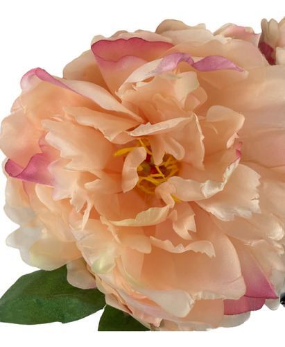 Peonia Con Botón Rosa Clara 54cm Artificial