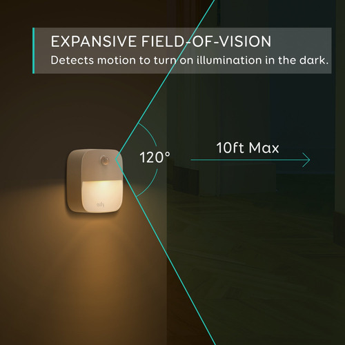 Night Light Eufy Stick-on Warm White Led Motion Sensor 3-pac
