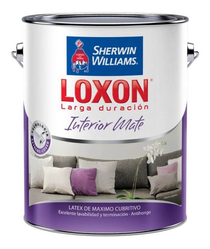 Loxon Latex Lavable Interior Mate Sherwin Williams 10 Litros