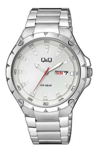 Reloj Para Hombre Q&q Qyq A216j201y Calendario + Estuche