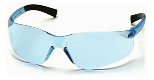 Pyramex Mini Ztek Safety Eyewear, Infinity Blue Lens With