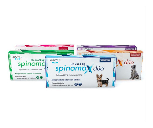 Antiparasitario Externo Spinomax Dúo Tableta 9-18 Kg