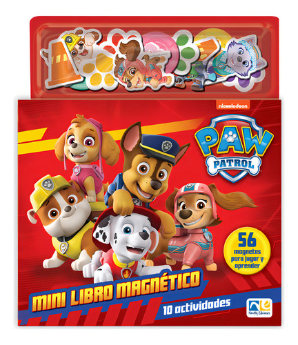 Mini Libro Magnético Paw Patrol: 10 Actividades, De Spin Master. Paw Patrol, Vol. 1. Editorial Novelty Ediciones, Tapa Pasta Dura, Edición 1 En Español, 2023