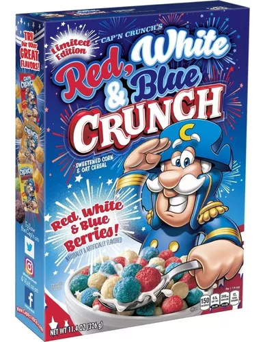 Pura chulada y deliciosa variedad de cereales americanos 🇺🇸❤️‼️.  Ediciones especiales de: 🥣 CAPTAIN CRUNCH WHITE en forma de estrella…