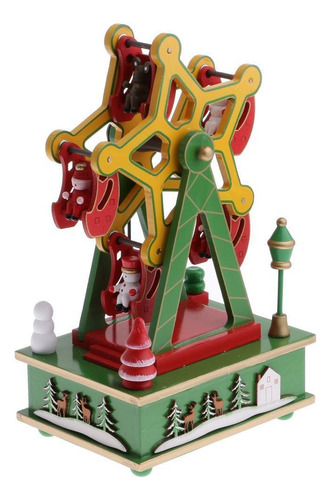 Natal Roda Gigante Caixa De Música Brinquedo Boneco De Neve