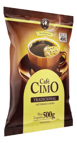 Café Torrado e Moído Tradicional Café Cimo Pacote 500g