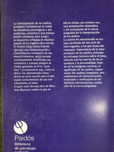 Imagen 2 de 5 de El Analisis Junguiano De Los Sueños * Mary Ann Mattoon *
