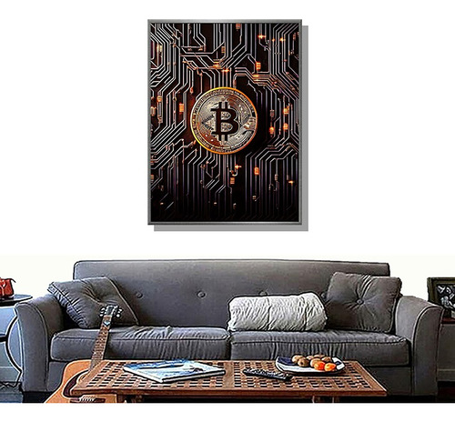 Cuadro Bitcoin - Logo - Minería De Bitcoin - Minero