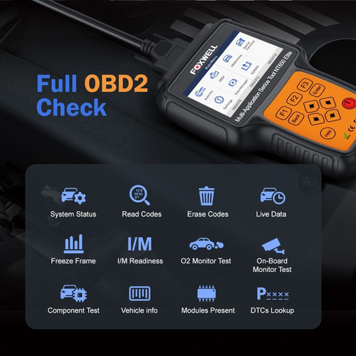 Foxwell Nt650 Elite Obd2 Escáner Tpms Dpf Airbag Reset .
