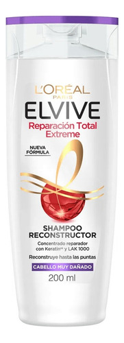Shampoo Elvive Loréal Reparación Total Extreme X 200 Ml