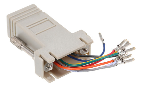 Adaptador Rj45 A Puerto Serie Hembra Db9, Conector De Módem