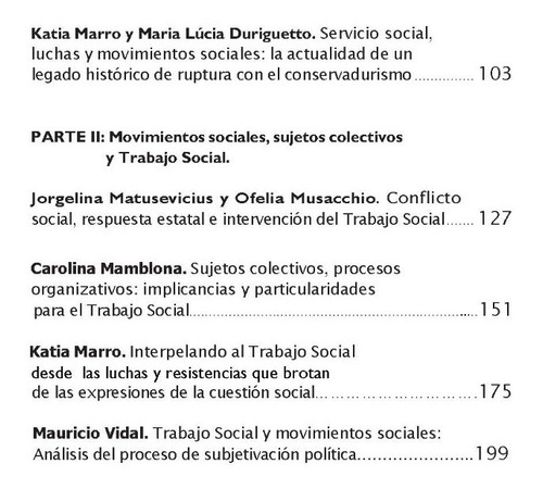 Luchas Sociales, Sujetos Colectivos Y Ts En América Latina