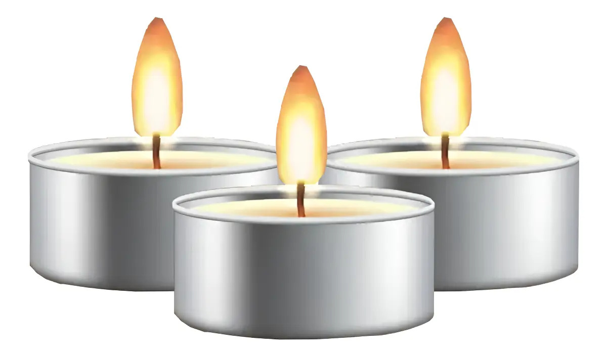 50 Velas Rechaud 14g Decoração Casamento Lâmparina Atacado Branco